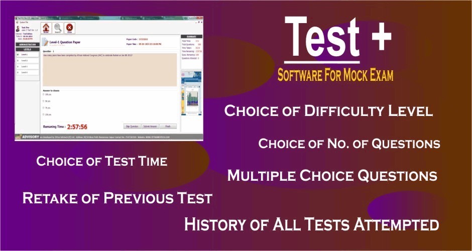 Test + (Software for Mock Exam)